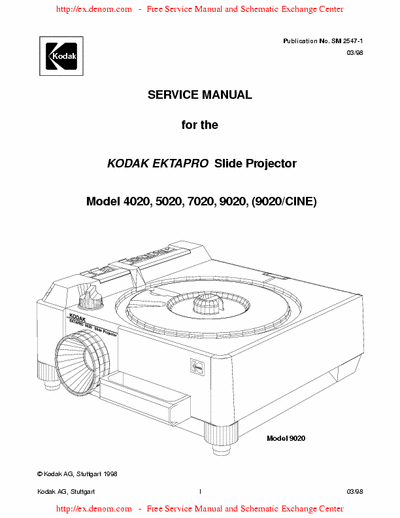 kodak ektapro kodak ektapro service manual